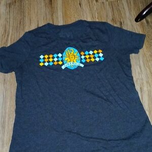 Oberon Bells  grey shirt. Size medium